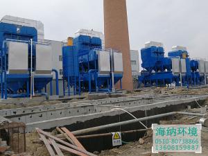 An integrated device for dedusting, desulfurization, denitrification and denitrification